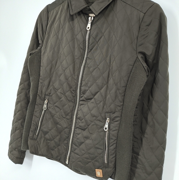 Massimo Dutti Quilted Zip Jacket - Picture 2 of 7